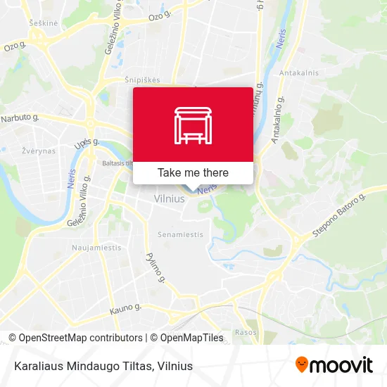 Karaliaus Mindaugo Tiltas map