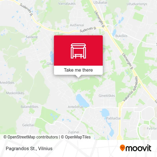Pagrandos St. map