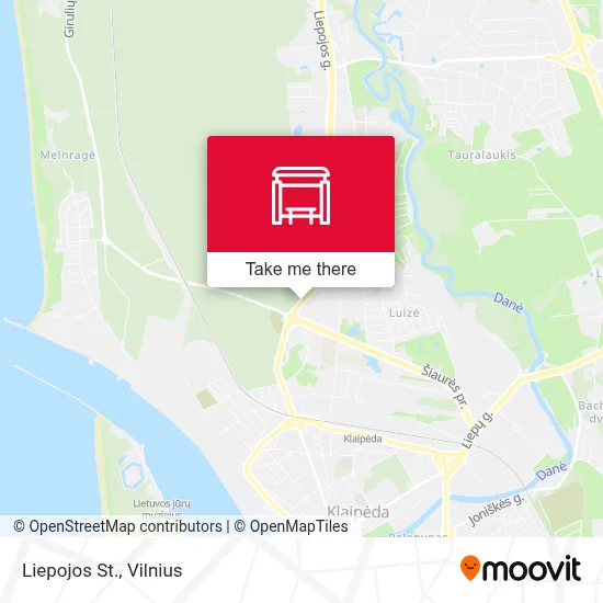 Liepojos St. map