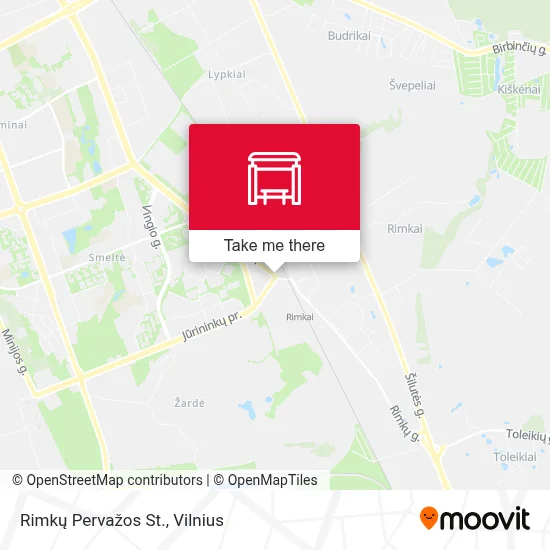 Rimkų Pervažos St. map
