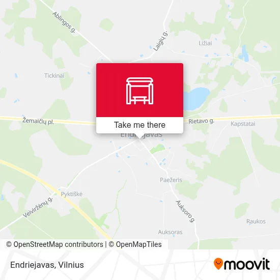 Endriejavas map