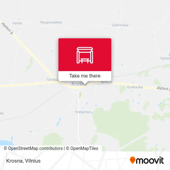 Krosna map