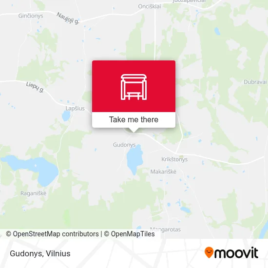 Gudonys map
