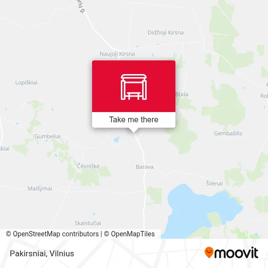 Pakirsniai map