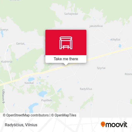 Radyščius map