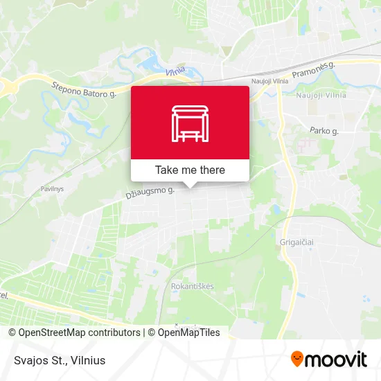 Svajos St. map