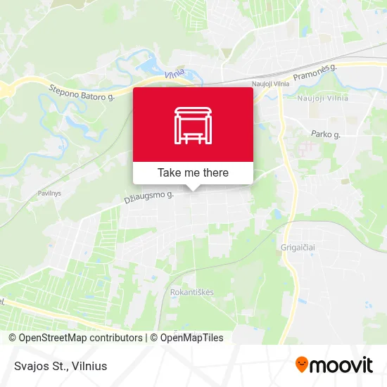 Svajos St. map