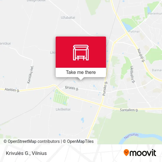 Карта Krivulės G.