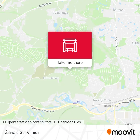 Žilvičių St. map