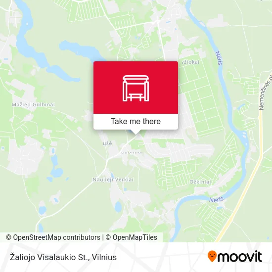 Карта Žaliojo Visalaukio St.