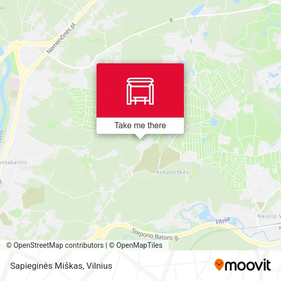 Карта Sapieginės Miškas