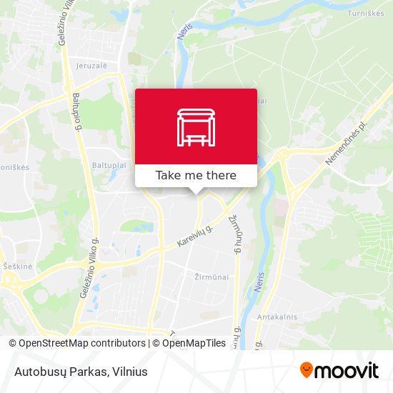 Autobusų Parkas map