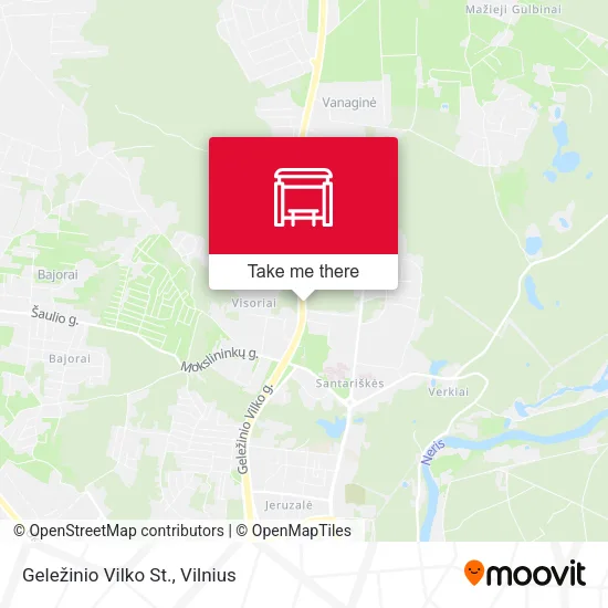 Geležinio Vilko St. map