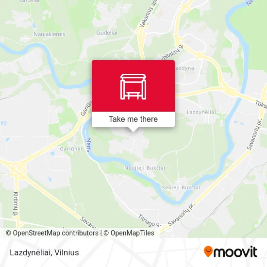 Карта Lazdynėliai