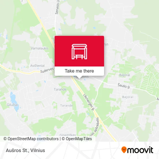 Карта Aušros St.