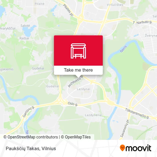 Paukščių Takas map