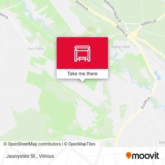 Карта Jaunystės St.
