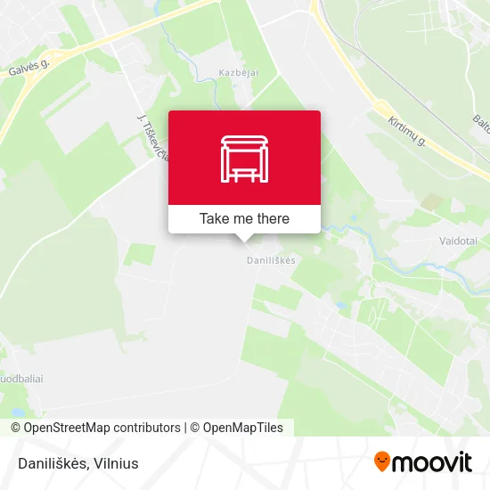 Карта Daniliškės