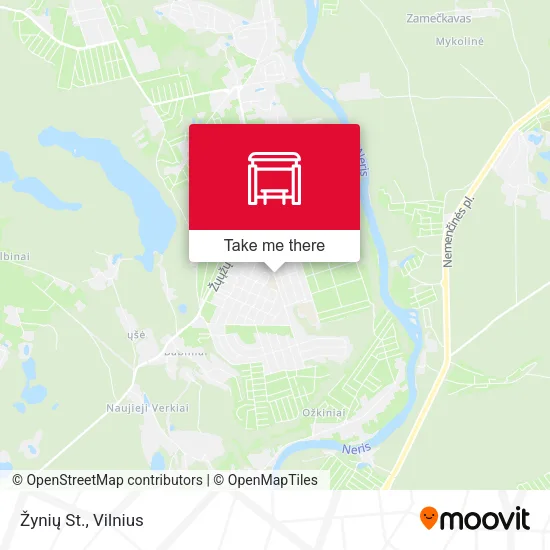 Žynių St. map
