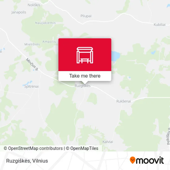 Карта Ruzgiškės