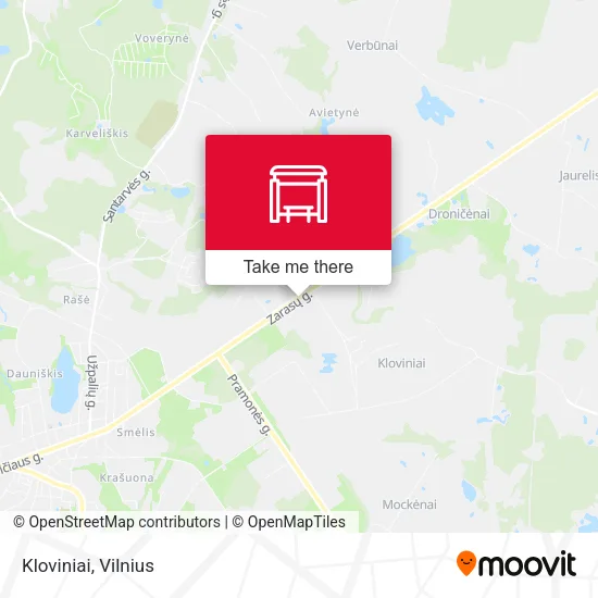 Карта Kloviniai