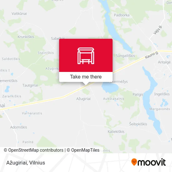 Карта Ažugiriai