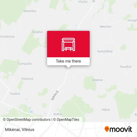 Карта Mikėnai