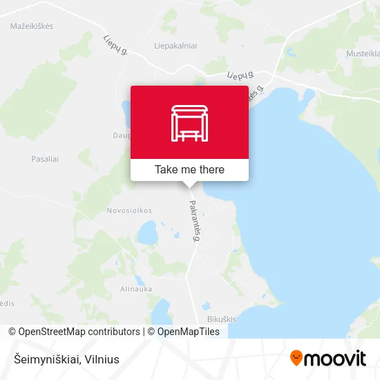 Карта Šeimyniškiai