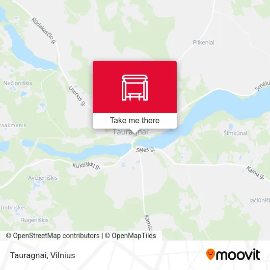 Карта Tauragnai