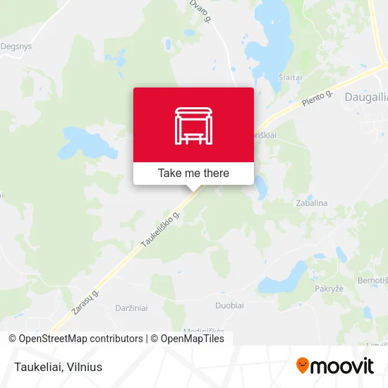 Карта Taukeliai