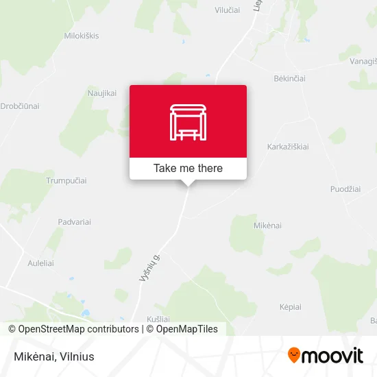 Карта Mikėnai