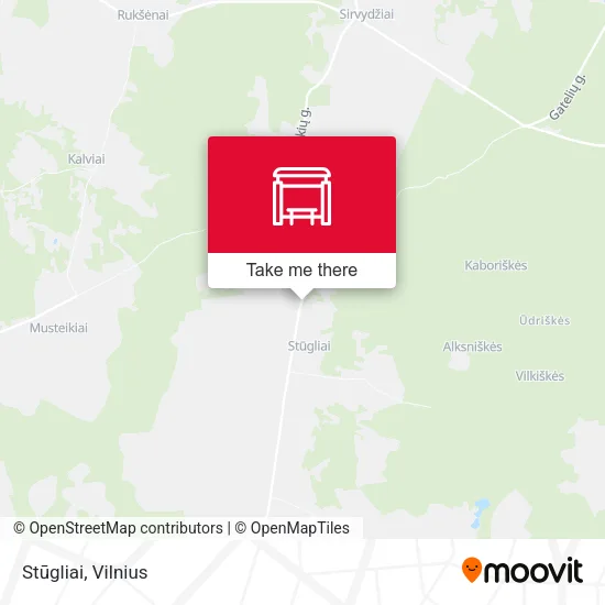 Карта Stūgliai