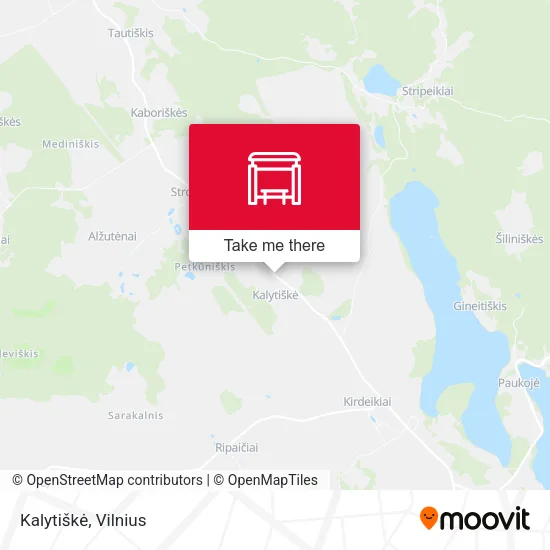 Карта Kalytiškė
