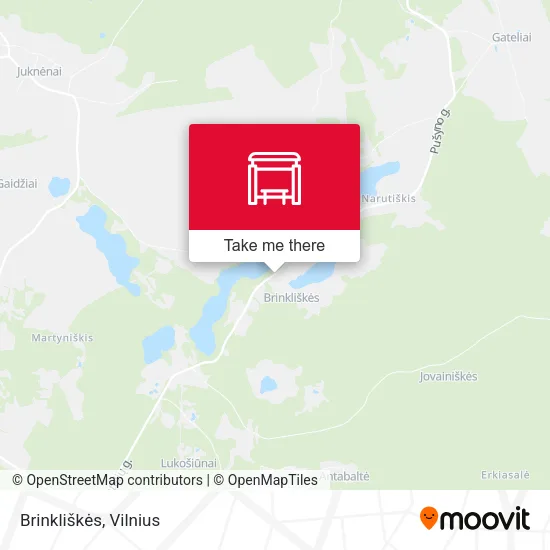 Карта Brinkliškės