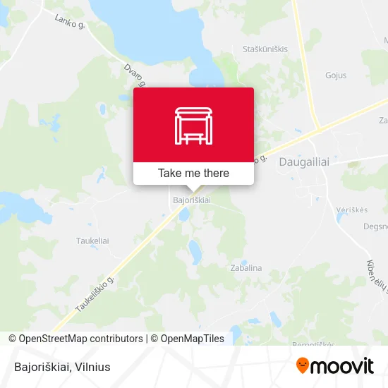 Карта Bajoriškiai