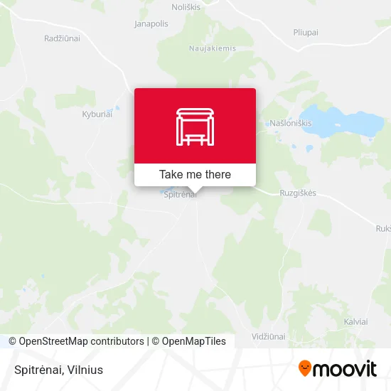 Карта Spitrėnai