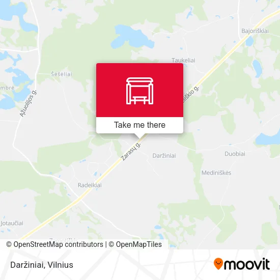 Карта Daržiniai
