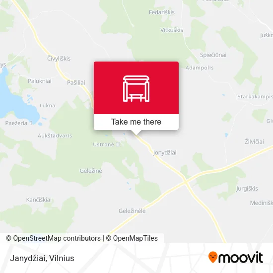 Карта Janydžiai