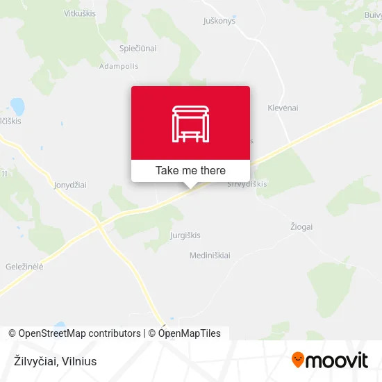 Карта Žilvyčiai