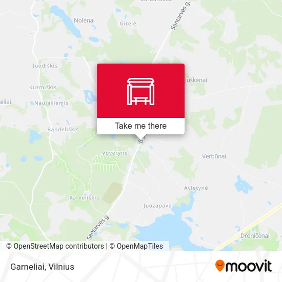 Карта Garneliai