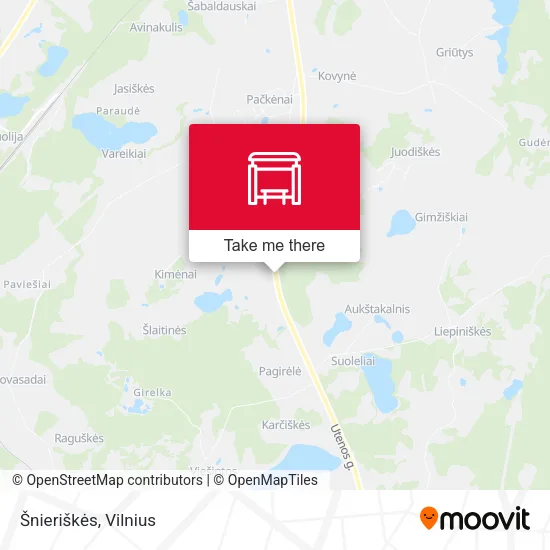 Карта Šnieriškės