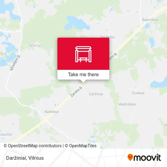 Карта Daržiniai