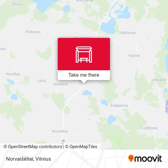 Карта Norvaišėliai