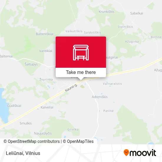 Leliūnai map