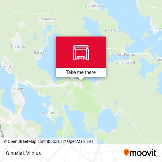 Карта Ginučiai