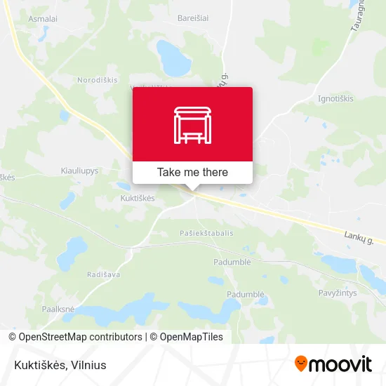 Карта Kuktiškės