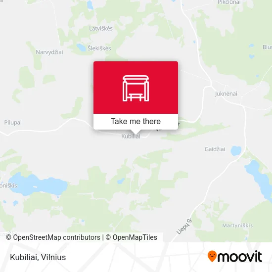 Карта Kubiliai