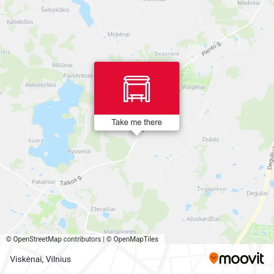 Карта Viskėnai