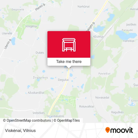 Карта Viskėnai