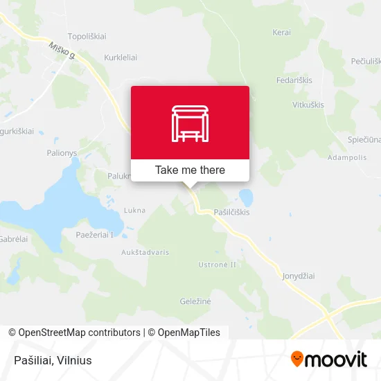 Карта Pašiliai